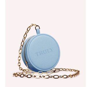 TRULY Leather Crossbody with Gold Chain